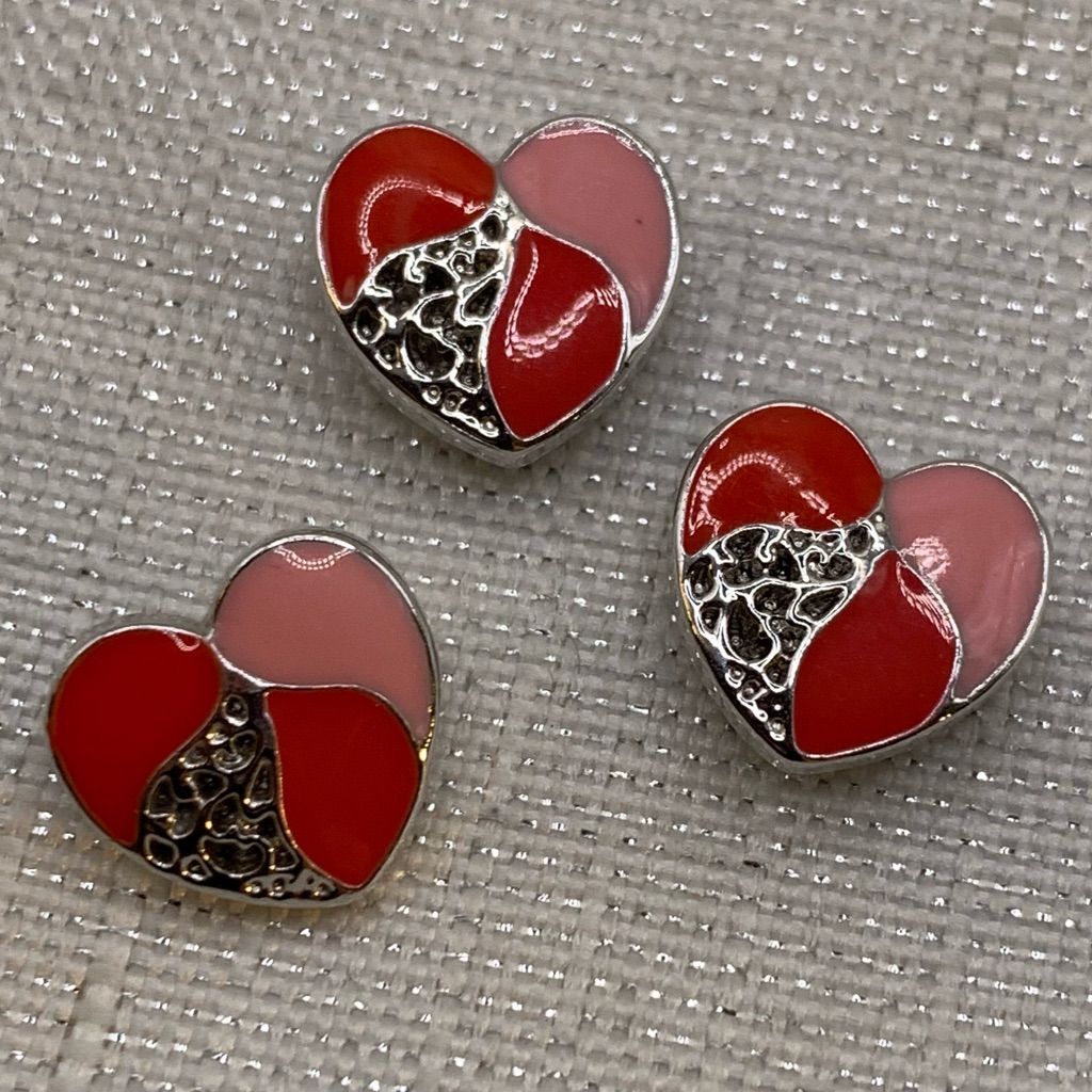 Hearts - Petite 12mm/13mm - Ginger Snaps & Co. Snap Button Charms